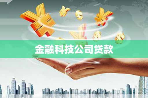 且末金融科技公司贷款