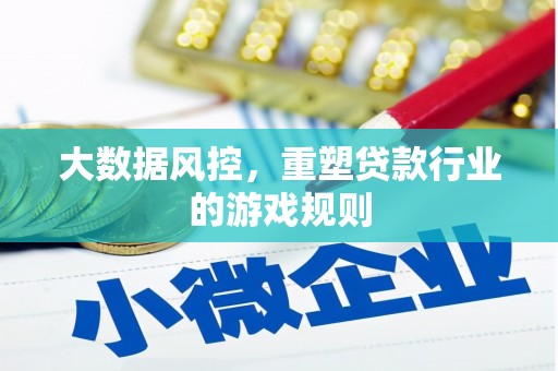 呼和浩特大数据风控，重塑贷款行业的游戏规则