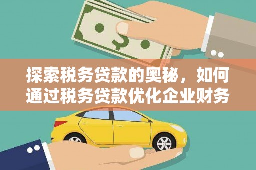 罗定探索税务贷款的奥秘，如何通过税务贷款优化企业财务