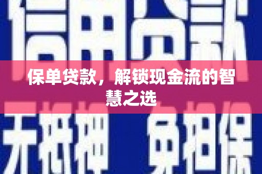 镇坪保单贷款，解锁现金流的智慧之选