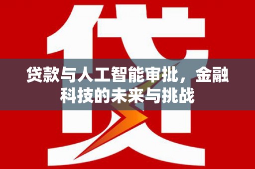 江陵贷款与人工智能审批，金融科技的未来与挑战