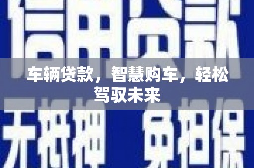 宁乡车辆贷款，智慧购车，轻松驾驭未来