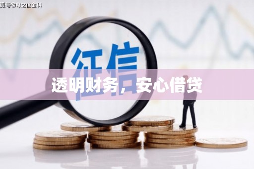 壶关透明财务，安心借贷