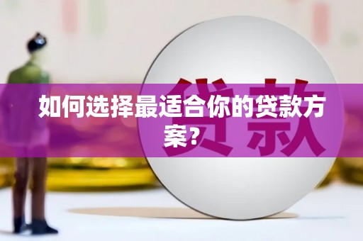 靖西如何选择最适合你的贷款方案？