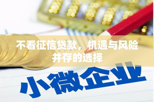 石鼓不看征信贷款，机遇与风险并存的选择